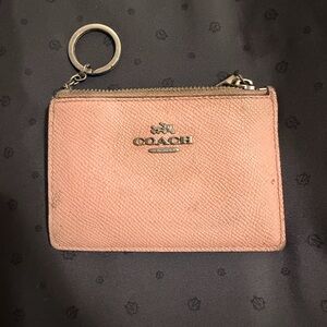 Coach Blush Leather Card Holder